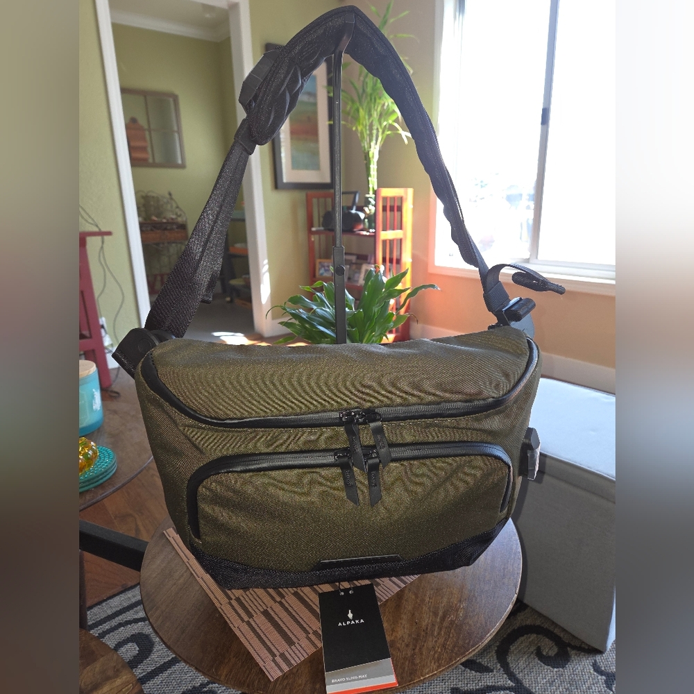 NWT ALPAKA Olive Green Travel Sling Bag - Women's Travel Bag